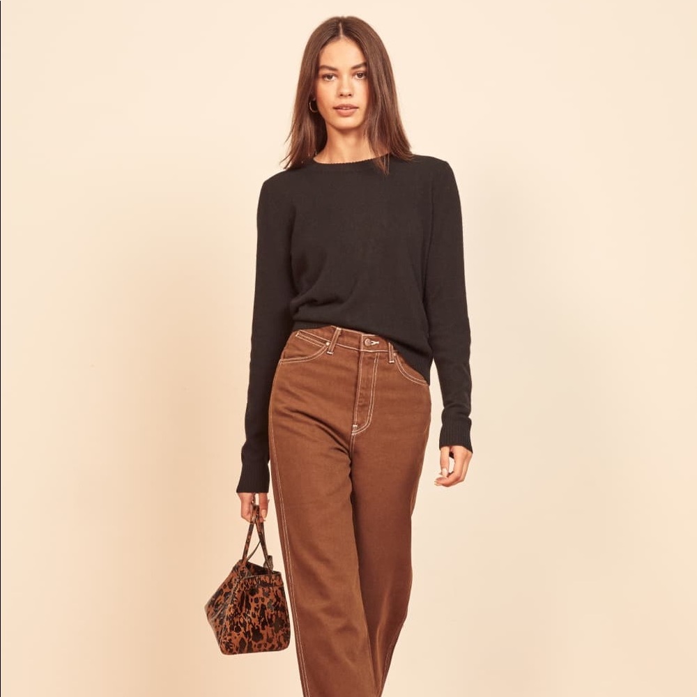Reformation 100% Cashmere Crew